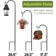 thumbnail image 2 of Sorbus Shepherds Hooks for Outdoor - Set of 6 Extendable Garden Planter Stakes for Bird Feeders, Outdoor Décor, Plants, Lights, Lanterns, Flower Baskets, and More! Heavy Duty - Up to 6.5 Lbs. (6 Pack), 2 of 7