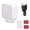 White, variant on Riousery Portable LED Video Light for Action Camera Vlogging and Selfie Fill Light with 16 High-Quality Beads Compact On-Camera Photography Light for Video Recording and Streaming White