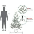 thumbnail image 2 of Northlight Flocked Alpine Twig Artificial Christmas Tree - 5' - Unlit, 2 of 6