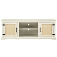 thumbnail image 5 of Tv Stand With , 2 Storage Shelves & Door Cabinets, White, 65"w X 15.15"d 23.45"h, Fits Up To 70" Tvs Console Table For 70-inch Tvs, Design, Cabinets, 5 of 6