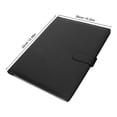 thumbnail image 2 of UPGRATOR Receipt Pad Folder En Cuero Sintético Negro Con Portadocumentos Para Oficina, 2 of 7
