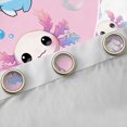 thumbnail image 5 of Feelyou Kawaii Axolotl Teens Black Out Curtains, Pink Blue Dreamy Animal Curtains Pack of 2 (42x63 Each), Cartoon Love Heart Bedroom Curtains, Blackout Curtains Bedroom Decor, 5 of 7