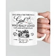 thumbnail image 4 of Coffee Mug For Motorcycle Biker Lovers Daughter From Mom Dad Funny Biker Gifts Once Upon A Time Girl Loves Cat White Ceramic 11 15oz Tea Cup Gifts For Family Parents Friends On Birthday, 4 of 8