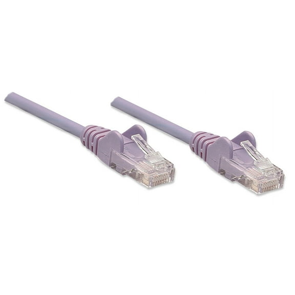 Intellinet Network Cable, Cat6, UTP, 100% Copper, 1.5 ft., Purple