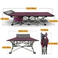 thumbnail image 5 of Lilypelle 75" Cots for Camping Traveling Fold Cot for Adults Portable Heavy Duty Sleeping Bed with Mattress Pad&Carry Bag, 5 of 7