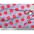 thumbnail image 2 of Soimoi Cotton Cambric Fabric Floral & Bee Insects Printed Craft Fabric by The Yard 42 Inch Wide, 2 of 3