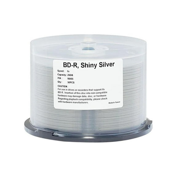 Verbatim Blu-ray Recordable Media - BD-R - 6x - 25 GB - 50 Pack Spindle