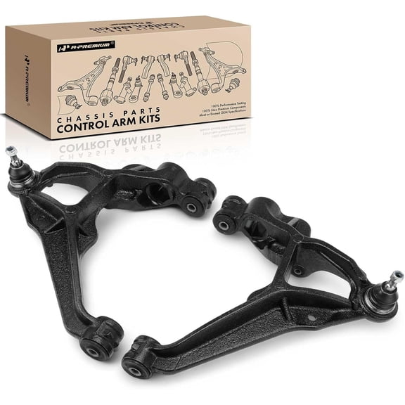 A-Premium 2 x Front Lower Control Arms, with Ball Joint and Bushing, Compatible with Chevrolet Silverado 3500 HD & GMC Sierra 2500 HD, 2011-2019