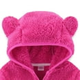 thumbnail image 4 of Zshosam Baby Girl Coat Kids Lightweight Polar Fleece Jackets Boys Girls Soft Full-Zip Outwear Size 3T 4T,(Hot Pink 3-4 Years), 4 of 6