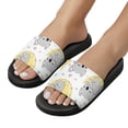 thumbnail image 5 of GZHJMY Stylish Slides for Women Men, Moon and Sleeping Koala Soft Flexible Slip-on Sandals Slippers, 5 of 7