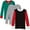 Black/Red-White Dot/White/Kelly/Red/Heather, variant on Marky G Apparel Baby 100% Cotton Long Sleeve Pajama Top (Pack of 3)