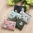 thumbnail image 2 of IELGY mini Korean style embroidered thin zipper wallet for women, 2 of 2