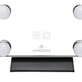 thumbnail image 2 of Impressions Vanity Lumiere Touch Pad Plus LED Makeup Mirror with Leather Cover Stand (Black), 2 of 8