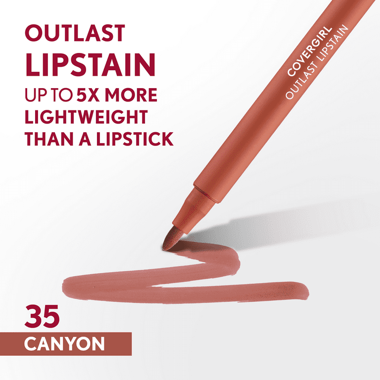 Covergirl Outlast Lipstain, 65 Natural Blush, Pink, 0.06oz