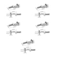 thumbnail image 2 of yingyy 6 Pcs Guitares Électriques Trémolo à Roulettes Pont Selle Pièce de Rechange Accessoire Performance Concert Spectacle comme Images 5Set, 2 of 6