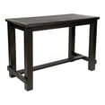 thumbnail image 2 of Furniture of America Sinuata Rustic Wood Pub Table in Antique Black, 2 of 15