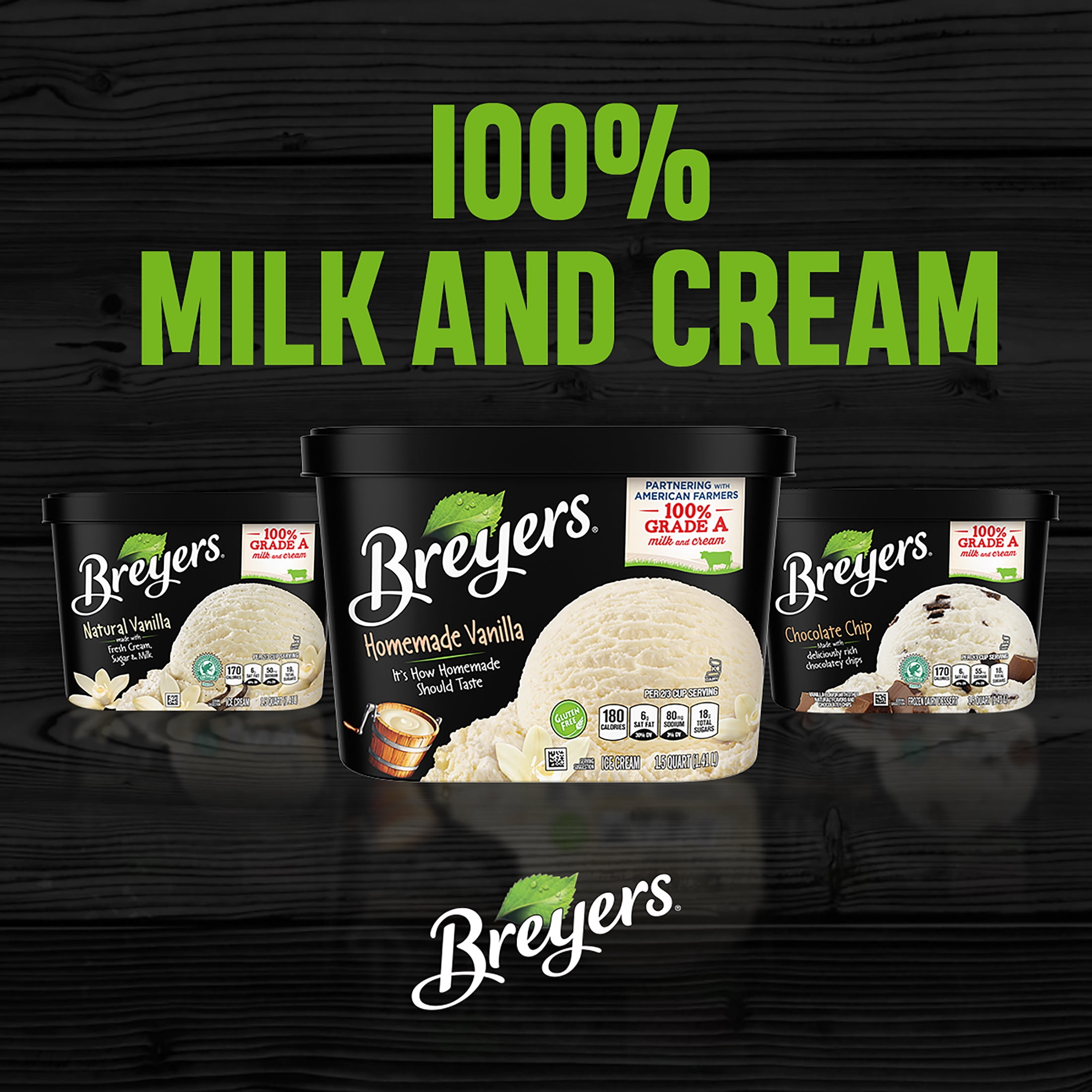 Breyers French Vanilla Ice Cream Frozen Desserts, 48 oz