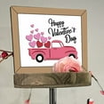 thumbnail image 6 of SeekLGT Valentine Tiered Tray Decor Set Farmhouse Wooden Mini Signs Red Pink Heart Truck Gnome Love Blocks for Valentine’s Day Home Table Shelf, 6 of 7
