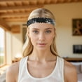 thumbnail image 6 of Unique Bargains 1 Pc Durable Headband Dancing Sequins Headband for Sport Black, 6 of 6