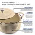 thumbnail image 6 of Tramontina Mesa 3.5 Qt Enameled Cast Iron Dutch Oven with Lid - Tan, 6 of 11