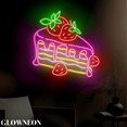 thumbnail image 2 of Glowneon Strawberry Cake Led Sign, Strawberry Cake Bakery Wall Decor, 2 of 5