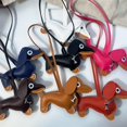 thumbnail image 3 of Giaone Adorable Sausage Dog Keyring PU Keychain Accessory for Fashion Lovers, 3 of 17