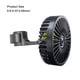 thumbnail image 2 of Kenally Ventilador de 3 velocidades para coche, dispositivo de refrigeración portátil para vehículos de viaje de verano Kits de molduras para tableros de automóviles F407 Asiento trasero Kenally VI015464-04B, 2 of 6