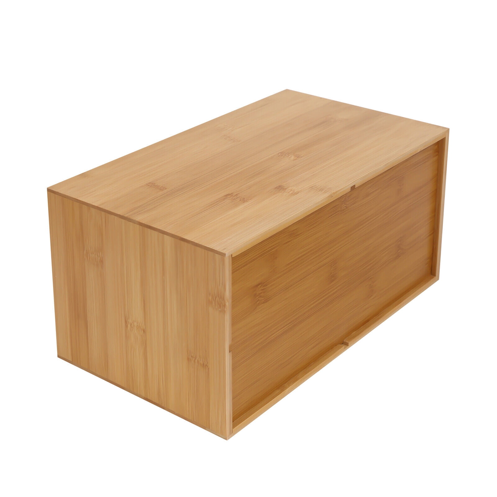 Bamboo Desk Organizer - Mini Bamboo Desk Drawer Tabletop Storage Organization Box for Office Home Toiletries Supplies, No Assembly Required (3 Drawers)