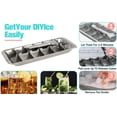 thumbnail image 5 of Vintage-Style Stainless Steel Ice Cube Tray with Lever, Easy-release 18-Slot Ice Cube Maker, Food-Grade Metal Freezer Mold for Baby Food, Juice, Veggies, 5 of 5