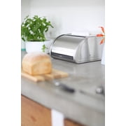 Brabantia Roll Top Bread Box, Medium - Matte Steel 348907