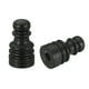 thumbnail image 1 of Uxcell 1" Tall Iron Lamp Finials Cap Knob, 2Pcs Lamp Screw Holder Tapped 1/4 27 for Lamp Shade, Black, 1 of 5