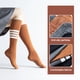 thumbnail image 2 of Calcetines deportivos para mujer, calcetines para deportes al aire libre, medias altas hasta el muslo, calcetines casuales con rayas, calcetines de tubo, 2 of 5