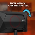 thumbnail image 5 of Restored AOC C24G42E 24" Curved 1500R Frameless Ultra-Fast Gaming Monitor, FHD 1080p, 180Hz 0.5ms MPRT, HDMI 2.0 x2, Display Port x1, HDR, Speakers 2W x2, 5 of 8