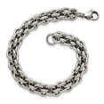 thumbnail image 2 of Lex & Lu Chisel Stainless Steel Polished Fancy Link Bracelet 8.5'' LAL41144, 2 of 4