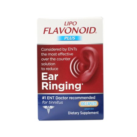 Lipo-Flavonoid Tinnitus Relief for Ear Ringing, Health Supplement, 100 Count