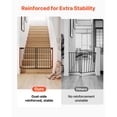 thumbnail image 6 of KFFKFF Adjustable Baby Gate for Stairs, 31-48 in Width, 36 in Height, Pet-Friendly Design, One-Hand Operation, Secure Installation with Hardware Kit, Suitable for Stairs, Doorways, and Home Use,Black, 6 of 9