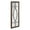 Rustic Brown, variant on Kate and Laurel Bakersfield Farmhouse Wall Mirror, 13 x 30, Walnut Brown, Traditional Windowpane Mirrors for Wall