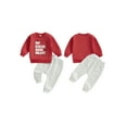 thumbnail image 2 of Baby Toddler Boy Valentine’s Day Outfits 3 6 12 18 24 Months 2T 3T Long Sleeve Sweatshirt + Solid Color Pants Set Toddler Clothes, 2 of 9