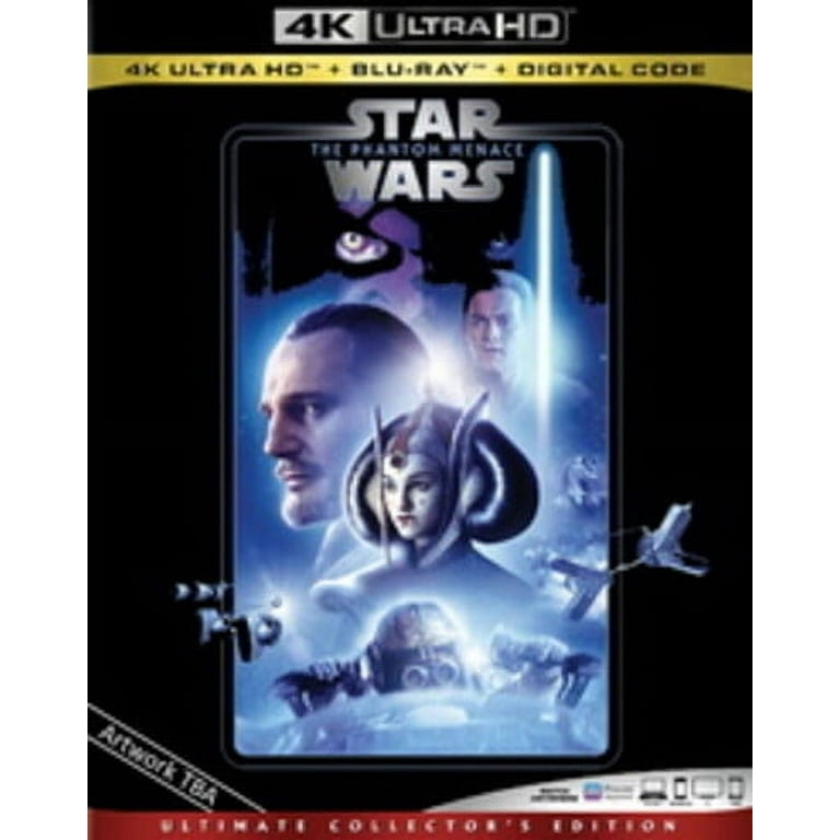 Star Wars Episode I The Phantom Menace 4K Ultra HD Blu ray Digital Code