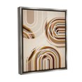 thumbnail image 4 of Stupell Industries Neutral Overlapping Arches Abstract Painting Gray Floater Framed Canvas Art Print Wall Art, 25 x 31, 4 of 10
