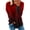 Wine, variant on 3/4 Length Sleeve Womens Tops Plus Size Cotton Womens Fall Tops Round Neck Casual Long Sleeve Sweatshirt Tops Blouse