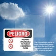 thumbnail image 5 of Propane Gas Flammable No Smoking Spanish OSHA Danger Vinyl Decal Label 7 Inch x 5 Inch - 5 Pack, 5 of 6