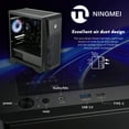 thumbnail image 4 of Ningmei Gaming Desktop PC, AMD Ryzen 5 5600GT, AMD Radeon Vega 7 Graphics, 16GB DDR4 RAM, 512GB SSD, 6 RGB Fans, 550W PSU, Win11, Wifi, 4 of 7