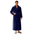 thumbnail image 3 of Fewfanhot Men’s Shawl Collar Fleece Bath Robe, Long Wrap‑Around House Robe with Self‑Tie Belt, Sleep Robe for Adult Men M‑XL, 3 of 10