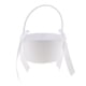 thumbnail image 2 of Cesta de satén de moda para niña de las flores para boda, fiesta de compromiso Blanco, 2 of 9