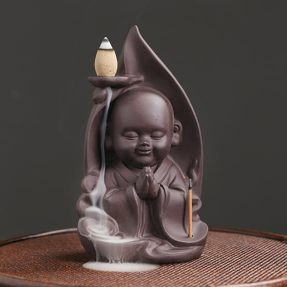 Purple Sand Urine Boy Backflow Incense Burner Creative Incense Burner Holder Office Home Zen Censer Aromatherapy Stove Ornaments