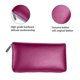 thumbnail image 4 of Cartera para tarjetas de crédito de gran capacidad Laklulu: cartera de cuero con protección RFID para mujer, 36 ranuras, 4 of 6