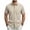 #Khaki, variant on Fanshiluo Men's Collared Short Sleeve Button Down Shirt with Chest Pocket,Size:L,Big and Tall Men