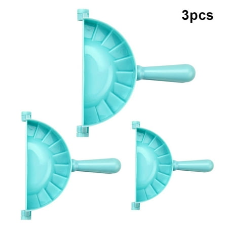 

VeliToy 3pcs/set Kitchen Plastic Dumpling Mold Small Medium Large Size Dumpling Mold Set(Semicircle Suit)