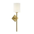 thumbnail image 3 of Warm Brass One Light Wall Sconce from the Destin Collection, 3 of 5